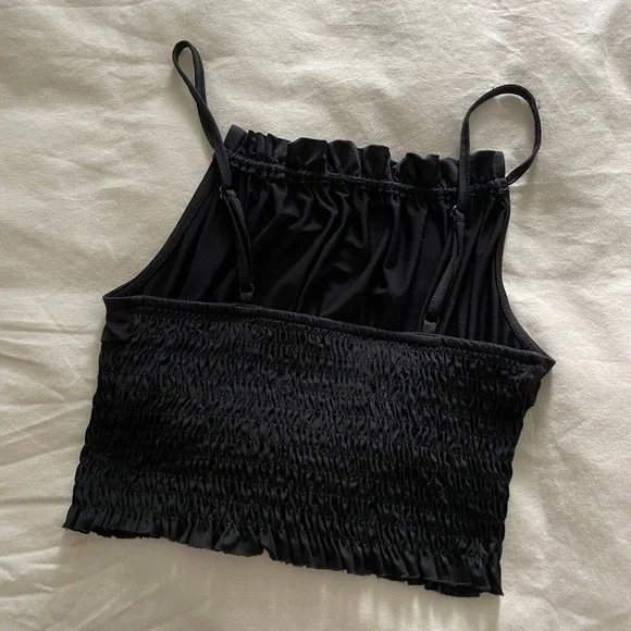 Sexy, slinky black dip tank - Picture 2 of 3